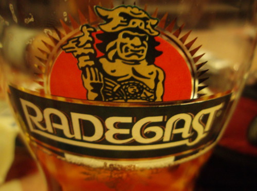 Pivo Radegast sklenice 